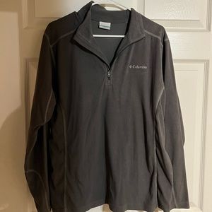 grey columbia pull over